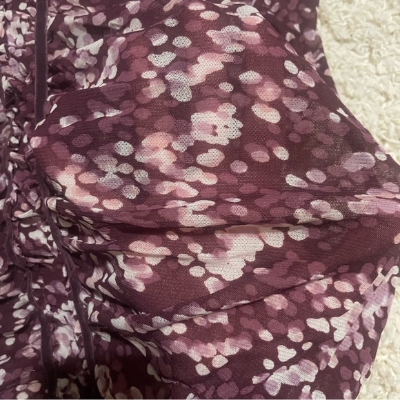 APT 9 sheer v-neck nylon blouse size large - Picture 2 of 5